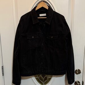 NWOT Topman Black Denim Jacket